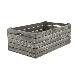 Trälåda Drivvedsfärgad Ek 50x30x18cm