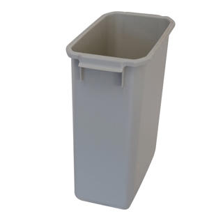 Tunna utan lock plast grå 28x55,5x58cm 60L