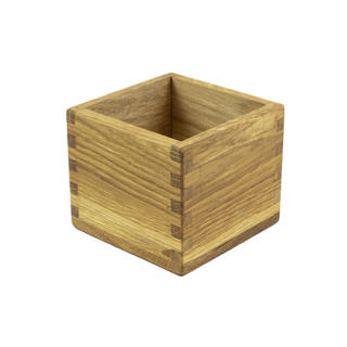 Besticklåda Ek L 12cm H 10cm