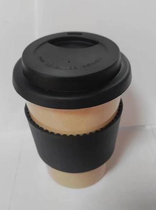 Rishusk Kaffemugg med Lock Svart 43,5cl