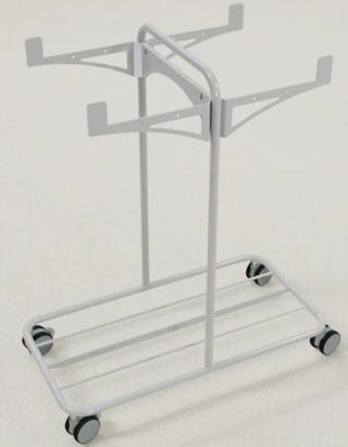 Rullstativ Combi Vitgrå för 4st Sorteringsboxar
25l