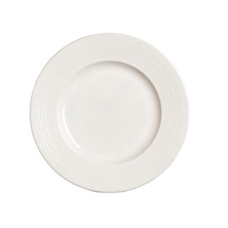 Concorde Tallrik Flat med Bräm Vit Ø23cm