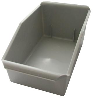 Besticklåda plast grå