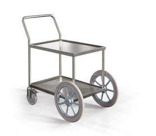 Vagn H78S Terräng Rostfri 66x48x90cm