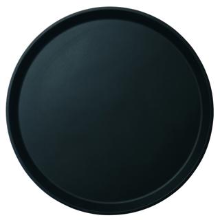 Bricka halkfri glasfiber svart Ø35.5cm