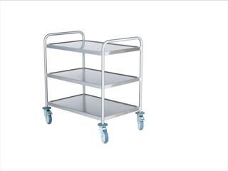 Storköksvagn 3 hyllor rostfri 80x52x90cm