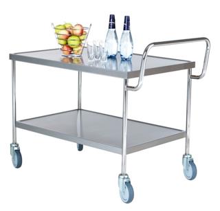 Bordsvagn rostfri 100x65x95cm