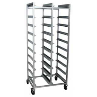 Brickvagn 2x10 Brickor 43x33cm alu 75,6x50x160cm