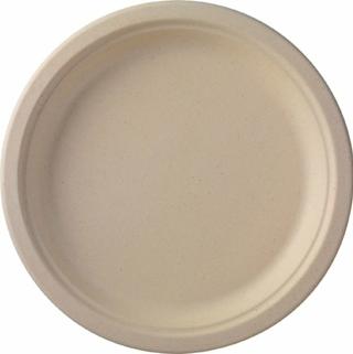 Tallrik Bagasse ø26cm oblekt brun