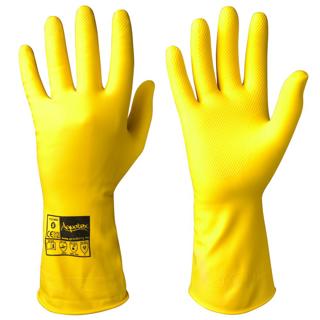 Latexhandskar Kemikalieresistenta Gul M