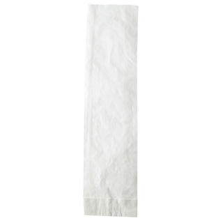 Brödpåsar med fönster Baguettepåsar med invik Vit