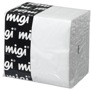 Servett 1/4-vikt 3-lag 40x40cm vit