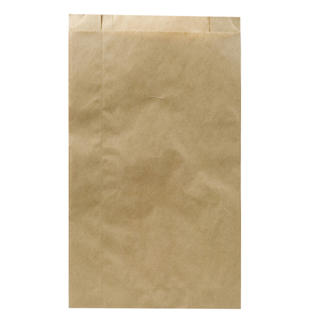 Planpåse invik 160/55x290mm 1,5kg brun