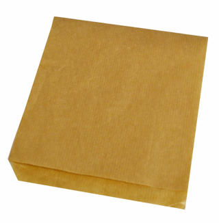 Smörgåsficka/ hamburgerficka Papper+PE 16x16cm
brun