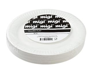 Tallrik papper Vit 18cm