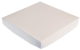 Tårtlock kartong 28x28x4cm vit till 606939