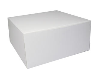 Bakelsekartong 19x19x9cm vit