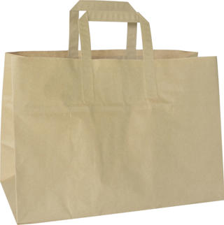 Pappersbärkasse med handtag 360x170x270mm
15 L brun