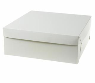 Tårtkartong utan lock 30x30x12cm vit