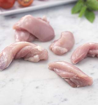 Kycklinglårfilé Strimlad 24mm