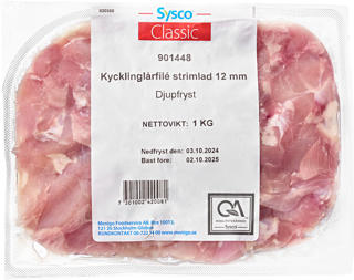 Kycklinglårfilé Strimlad 12mm