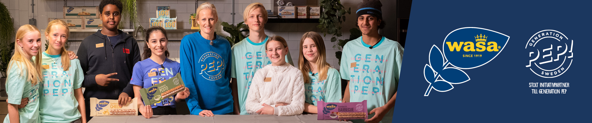 WASA ÄR STOLT INITIATIVPARTNER TILL GENERATION PEP