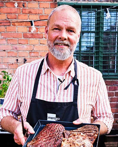 Robert Grym, färskvaruspecialist på Färskvaruhallen Menigo.