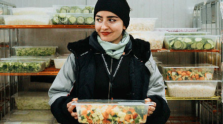 Färskvaruhallen Menigo erbjuder förädling av frukt och grönt.