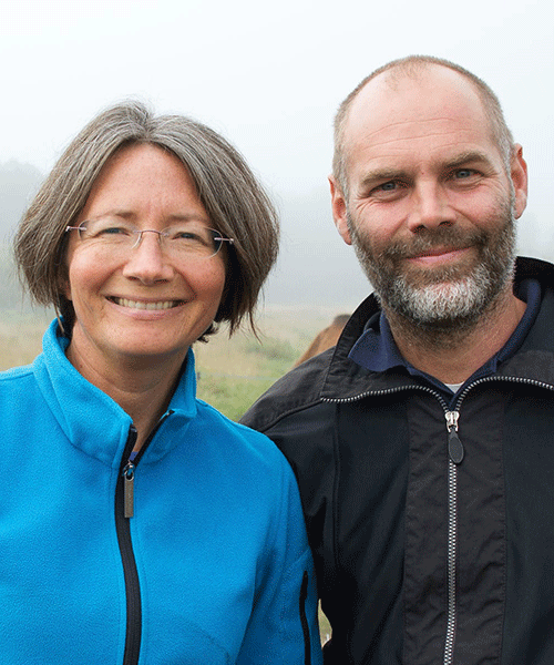 Anna och Marcus Callenbring, ägare av Stora Juleboda gård. 